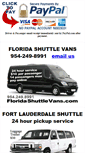 Mobile Screenshot of fortlauderdalepassengervans.com